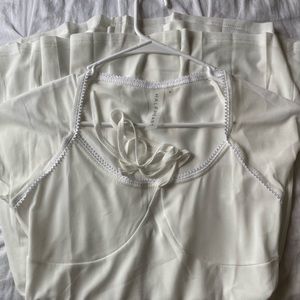 Nasty Gal White Mini dress size medium